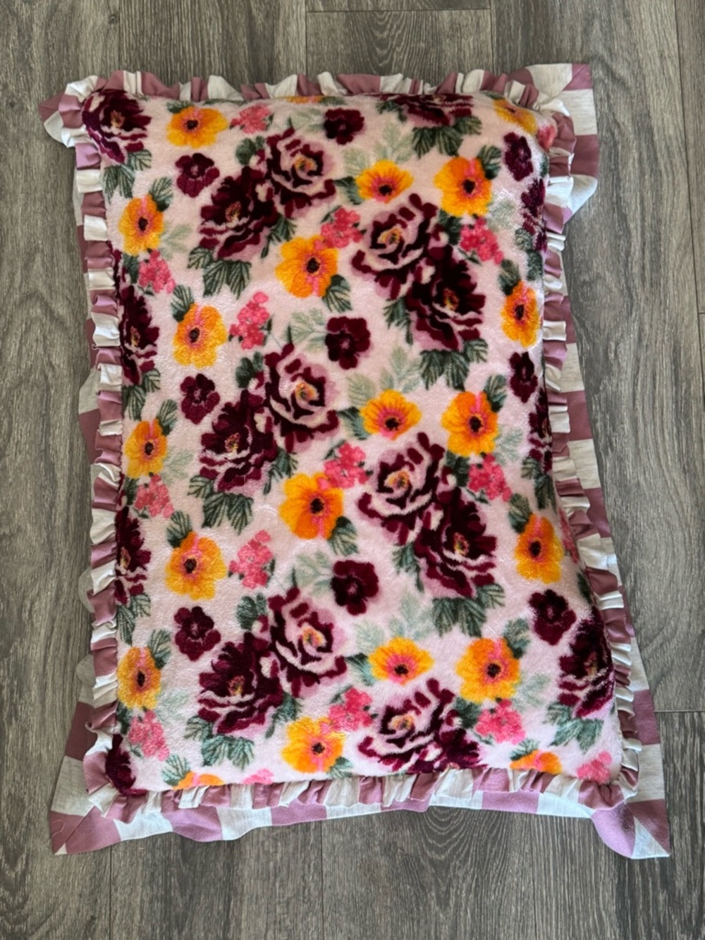 Matilda Jane Pillow Sham Fleece Soft Garden Floral Once Upon A TIme Cottagecore